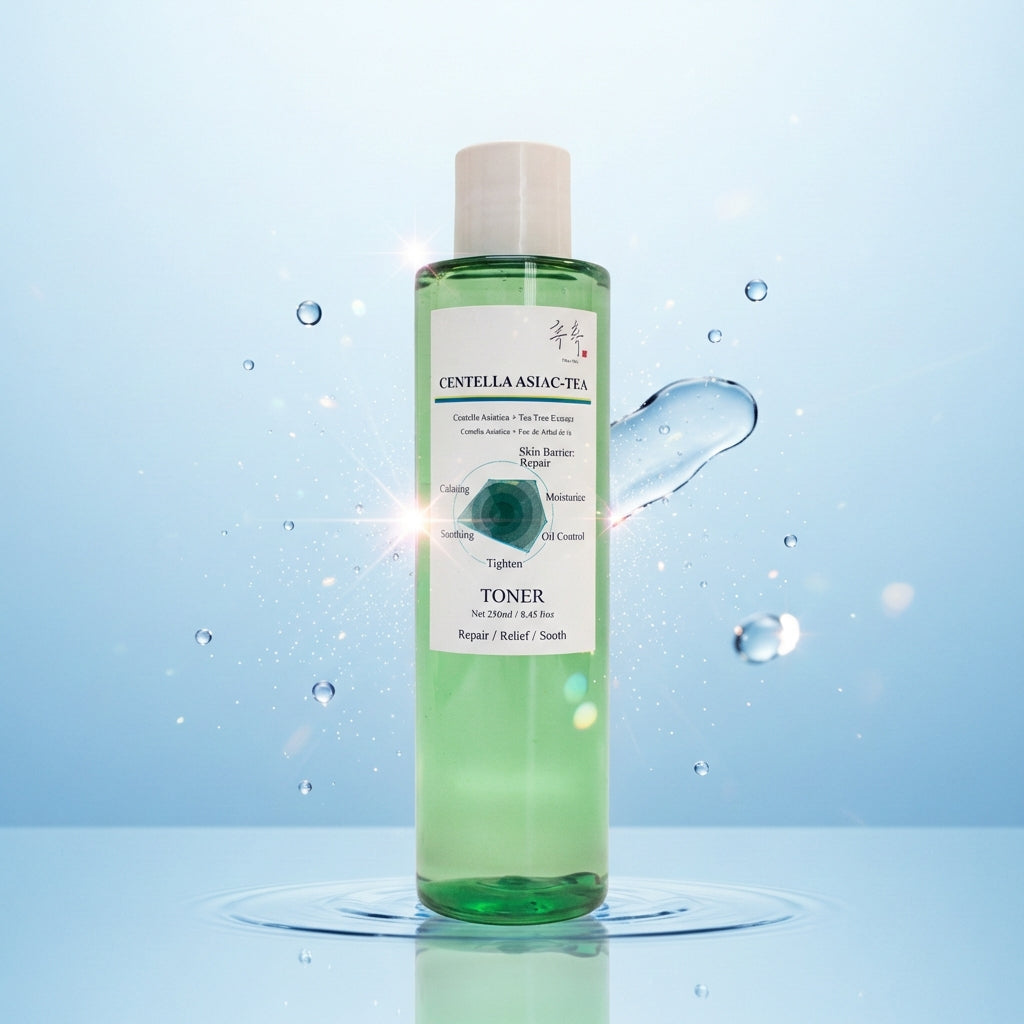 CENTELLA ASAIC-TEA toner bottle – Centella Asiatica + Tea Tree Extract calming toner