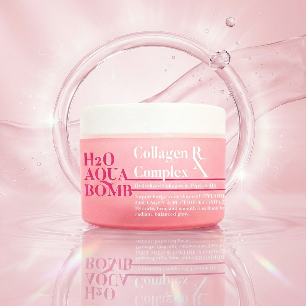 H2O Aqua Bomb - Hydrolized Collagen & Peptide RxCOLLAGEN RX COMPLEX (Hydrolyzed Collagen + Peptide-4 Complex) H2O AQUA BOMB Moisturizer