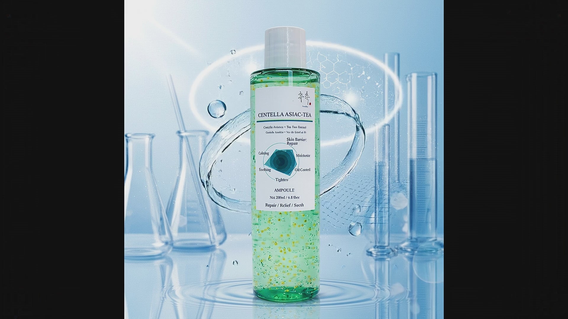 Load video: CENTELLA ASIAC-TEA (Centella Asiatica + Tea Tree Extract) Ampoule