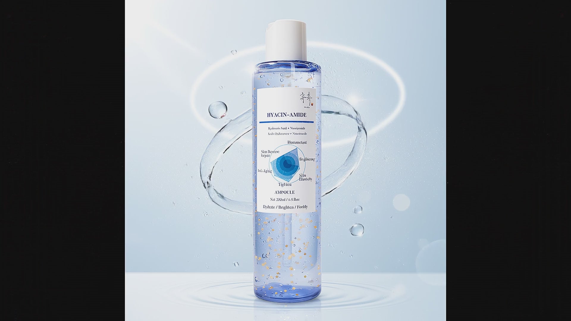 Load video: Hyaluronic Acid + Niacinamide ampoule texture and glow layering routine