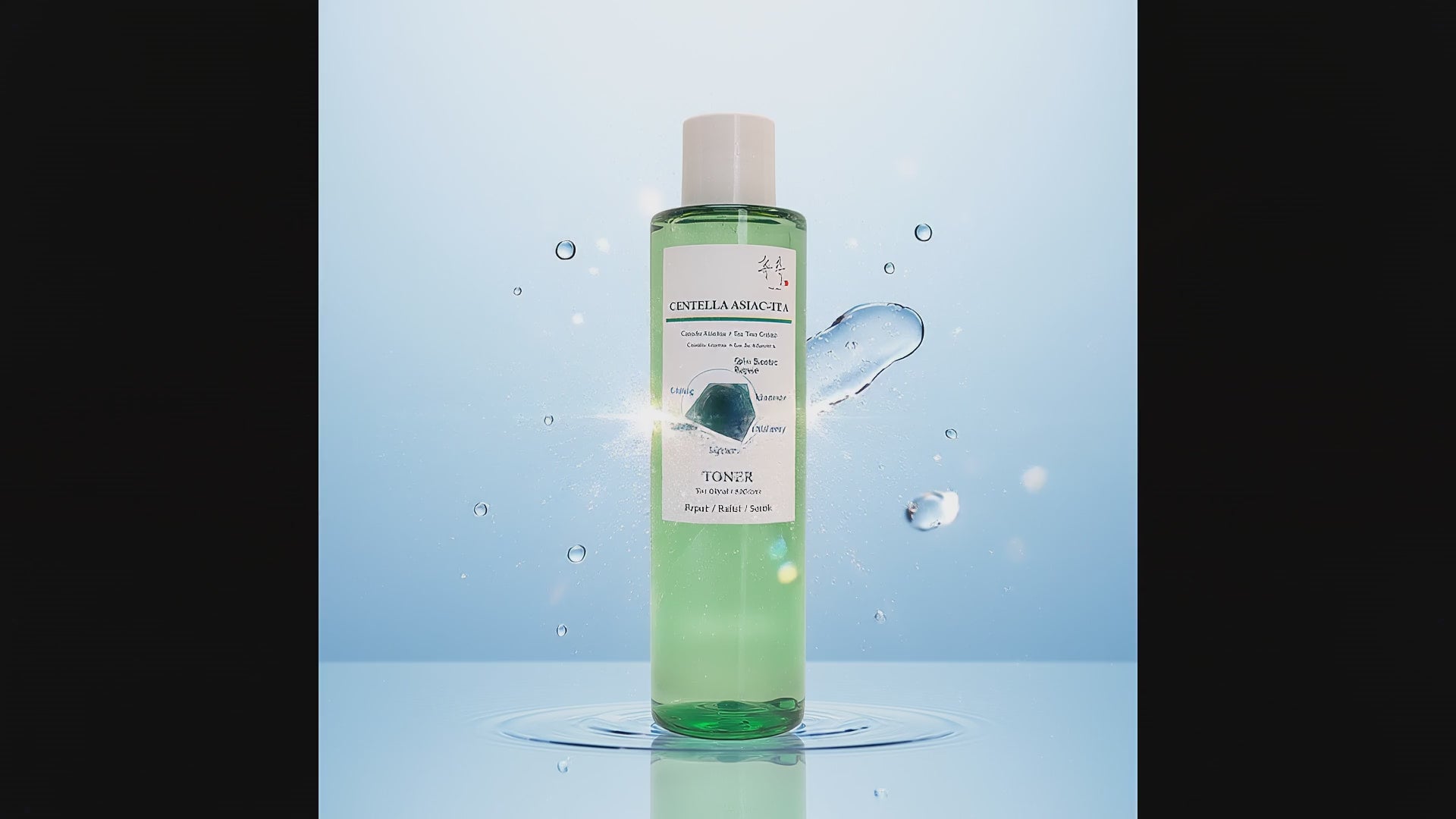 Load video: generate a web friendly product description for the products seen in this photo. the website host = shopify: product name : centella asaic-tea (centella asiatica + tea tree extract)